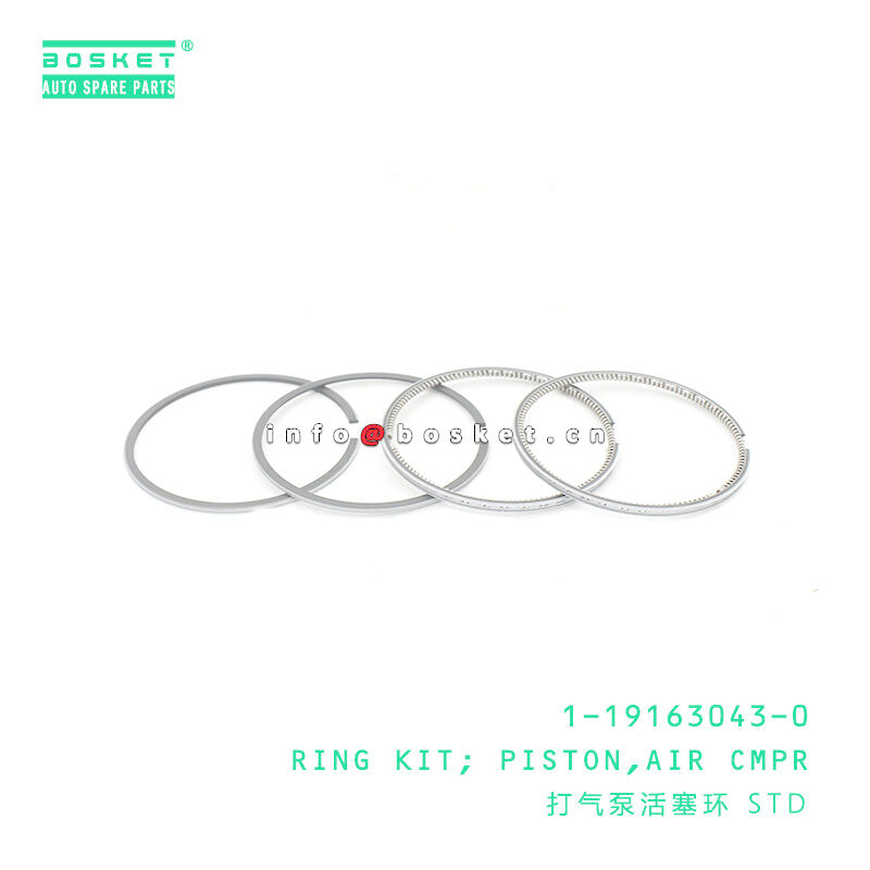 1-19163043-0 Air Compressor Piston Ring Kit 1191630430 Suitable for ISUZU FSR32 6HE1T