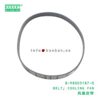 8-98003187-0 BELT; COOLING FAN suitable for ISUZU ELF 700P 4HK1 8980031870