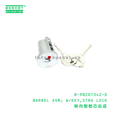 8-98201342-0 Barrel Assembly with Key and Steering Lock Suitable for ISUZU VC46 6UZ1