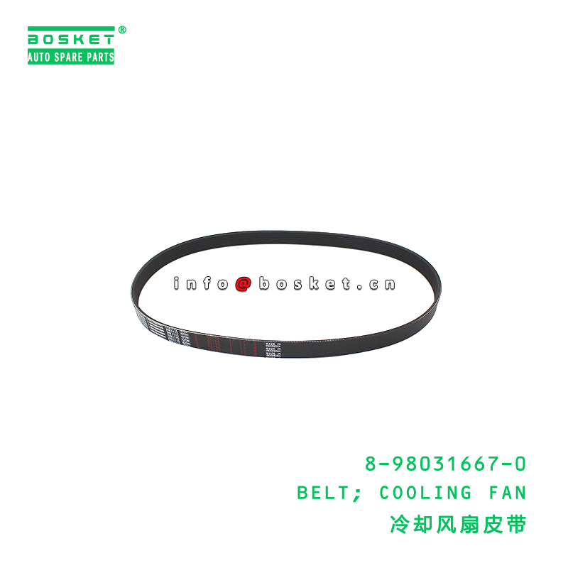 8-98031667-0 BELT; COOLING FAN suitable for ISUZU  8980316670