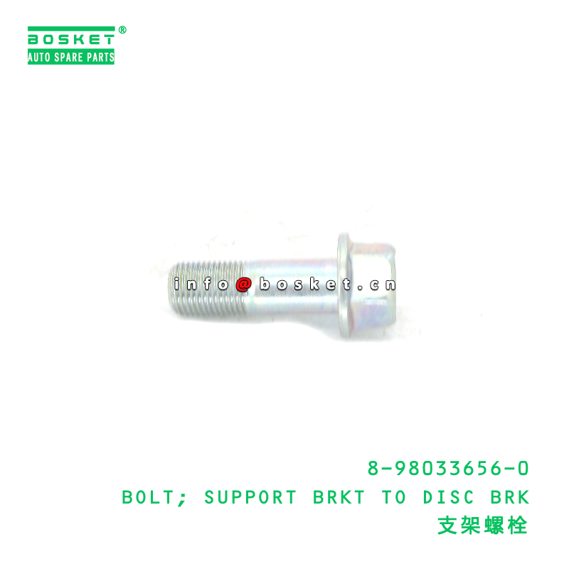 8-98033656-0 BOLT; SUPPORT BRKT TO DISC BRK suitable for ISUZU 8980336560