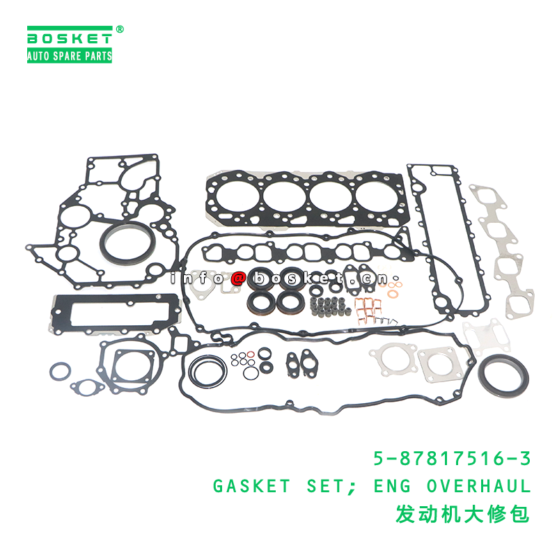 5-87817516-3 GASKET SET; ENG OVERHAUL suitable for ISUZU 5878175163