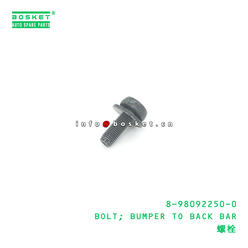8-98092250-0 BOLT; BUMPER TO BACK BAR suitable for ISUZU 8980922500